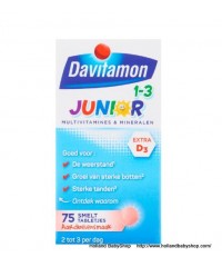 Davitamon Junior 1+ Melt Vitamins Strawberry  75 pc
